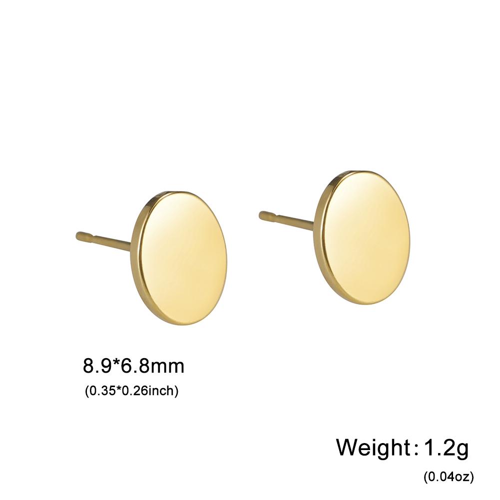 Rectangle Heart Stud Earrings for Women Stainless Steel Geometric Earrings Trend Minimalist Jewelry Valentine's Day Gifts 2026