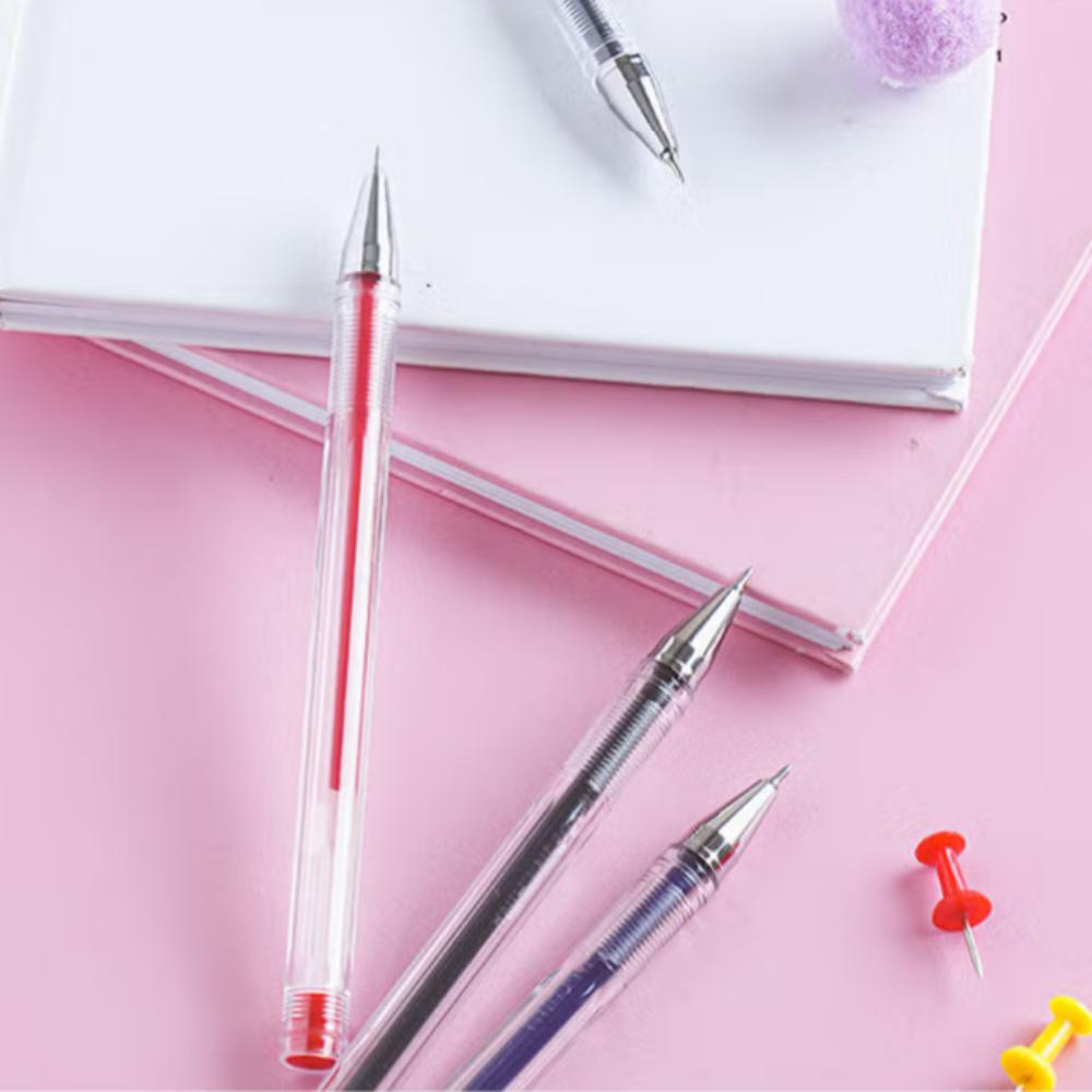 4-pack of 0.28 mm cap-type 3-color gel pens