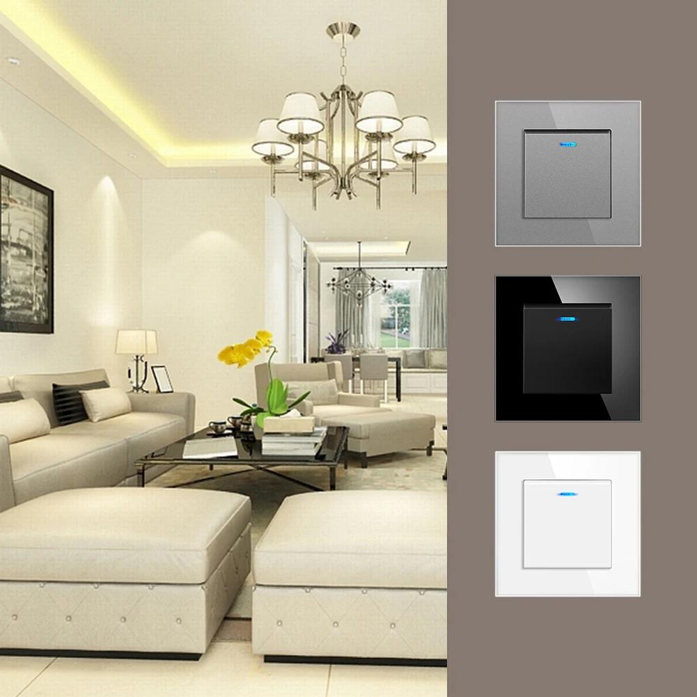 

For Home For Office European Rocker Switch 86 Type Switch 6*6cm Installation Size Copper Nickel Plating Light Luxury Style чёрный