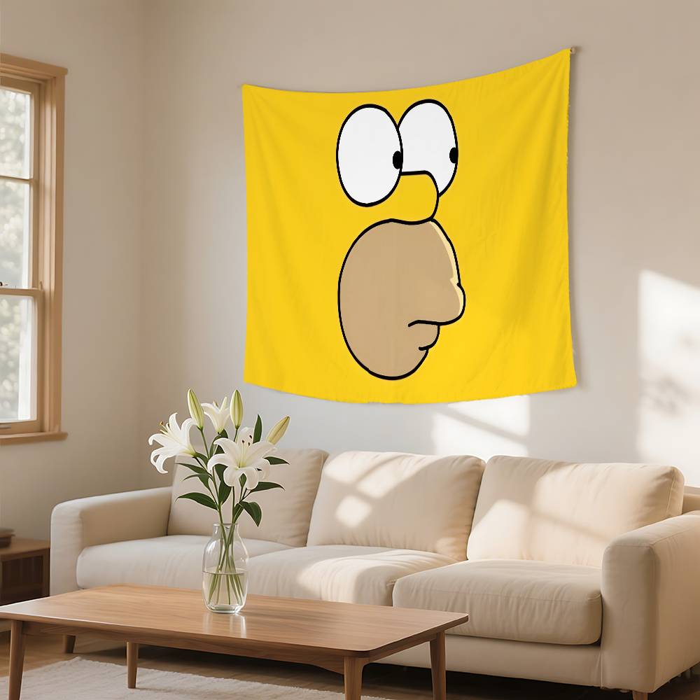 Funny SSimpson Tapestry Wall Hanging Tapestry Art Deco Blanket Curtain Hanging At Home Bedroom Living Room Decor