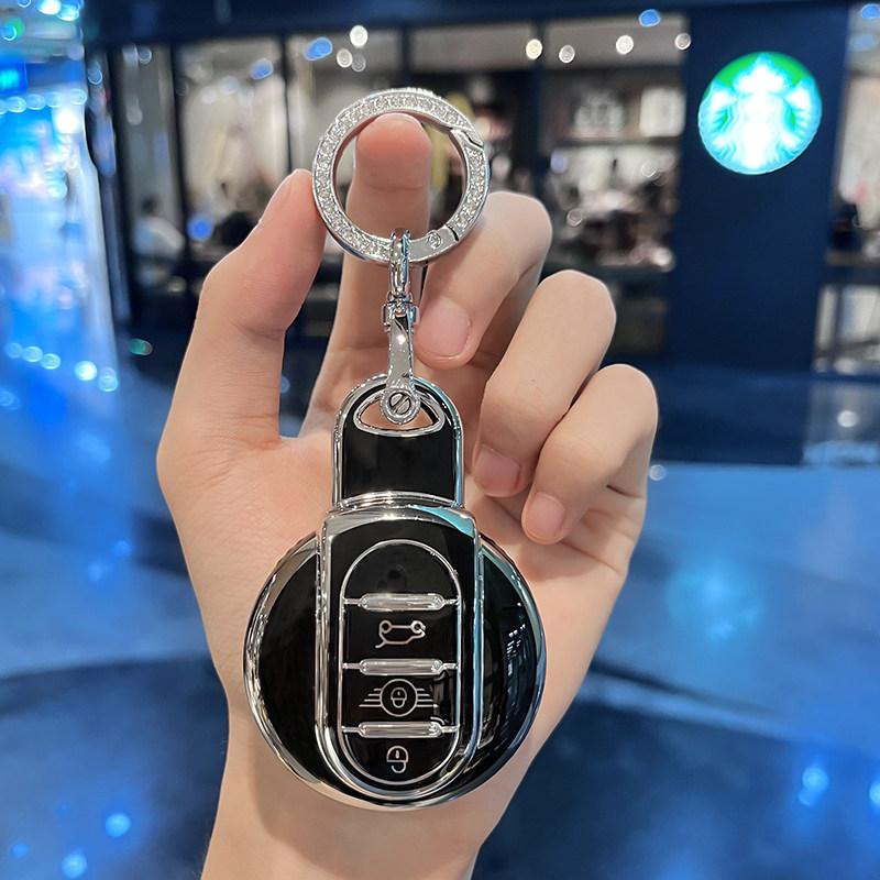 TPU Auto Shell Fob Holder Accessories for BMW Mini Cooper F55 F56 F57 F54 F60 JCW Clubman Countryman Car Remote Key Case Cover XM2
