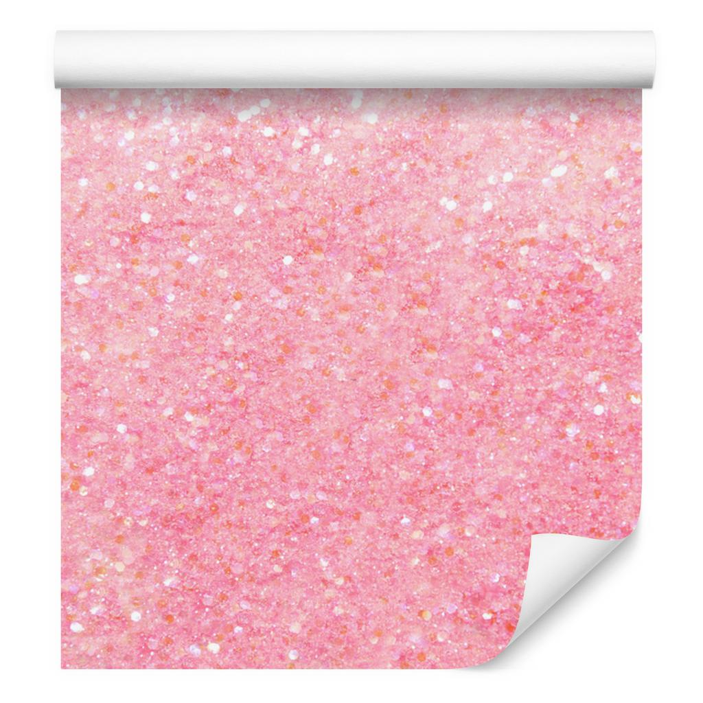 Powder pink and coral glitter wallpaper for living room and bedroom 50x1000