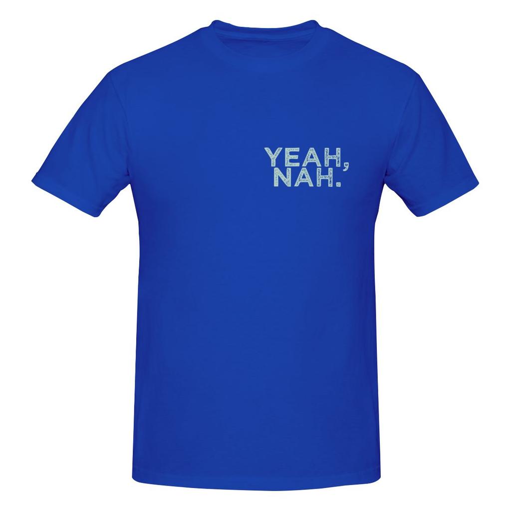 Yeah Nah Australian Slang Mint Campus Style Tshirtlazy Style Breathable And Skinfriendly Tshirt