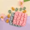 12 Cavity 6 Kinds Cartoon Animal Shaped Chocolate Silicone Molds Diy Handmade Dessert Pudding Jelly Cake Baking Molds