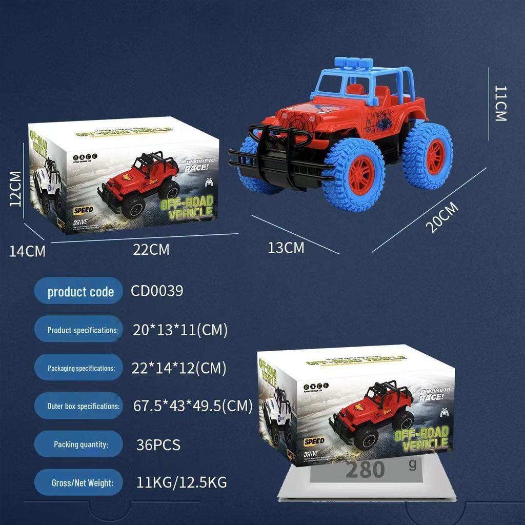 Spider Jeep Remote Control Off-Road Electric Toy Car for Kids