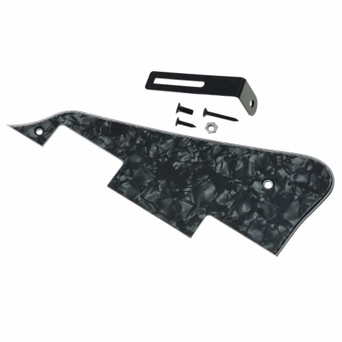 Bunggou Black Pearl LP Guitar Pickguard with Black Bracket for Epiphone Les Paul