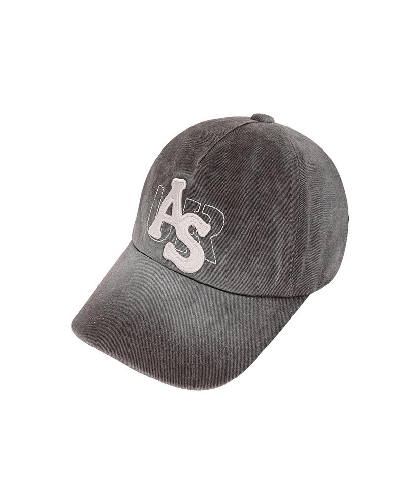 Aejeuyua Washed Logo Ball Cap Ash Grey