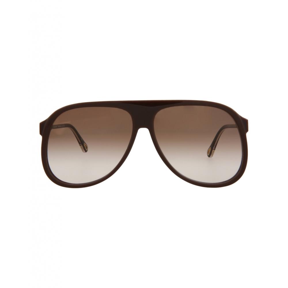 

Chlo Aviator Frame Bio Acetate Sunglasses burgundy burgundy brown