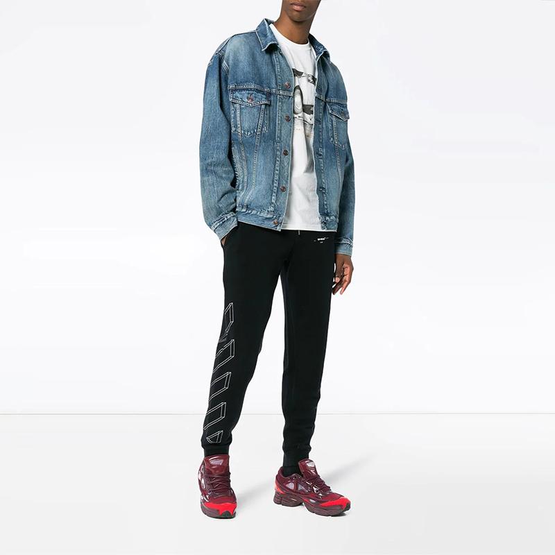 Off-White 3D Print Sweatpants Black Men Bottoms OMCH008E181920121001