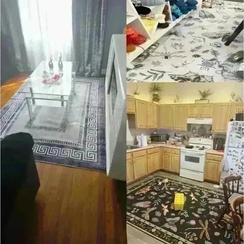 Living Room Retro Bohemian Anti Slip Area Mat Bedroom Baby Room Indoor Home Garden Mat Outdoor Garden Living Room Carpet Decor