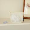 Portable Mesh Cosmetic Bag Summer Beach Women Storage Bag Pen Cosmetic Toothbrush Organizer Holder Wash Pouch