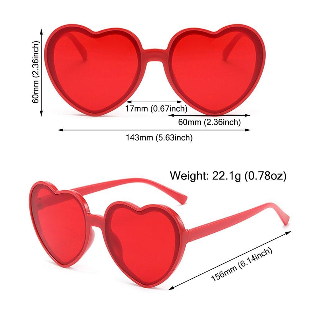 Retro UV400 Protection Heart-Shaped Sunglasses Halloween Cosplay Party Glasses Summer Beach Shades for Women