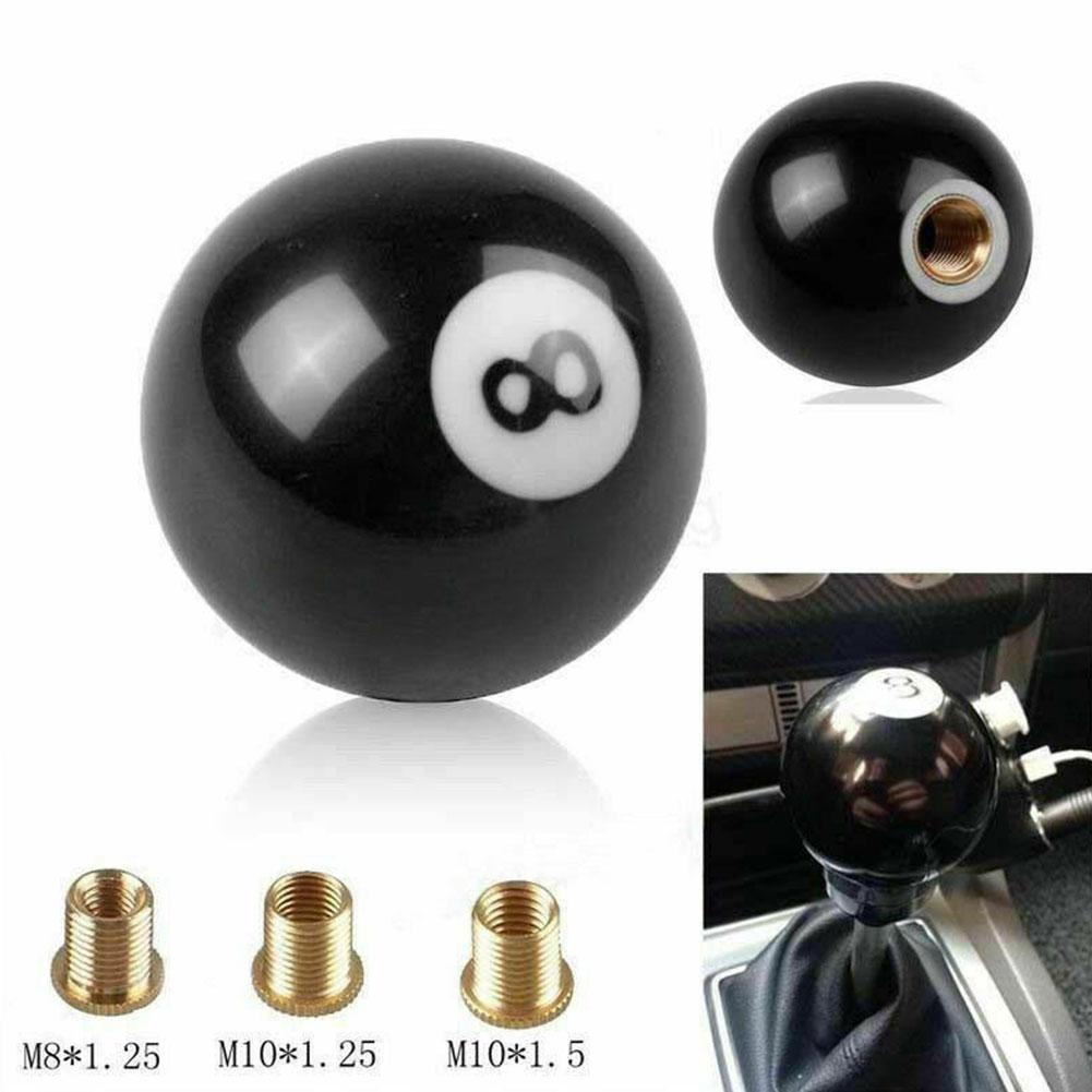 Black 8 Ball Gear Knob / Short Shifter Knob For Universal Car Acrylic BLACK 8 Ball For