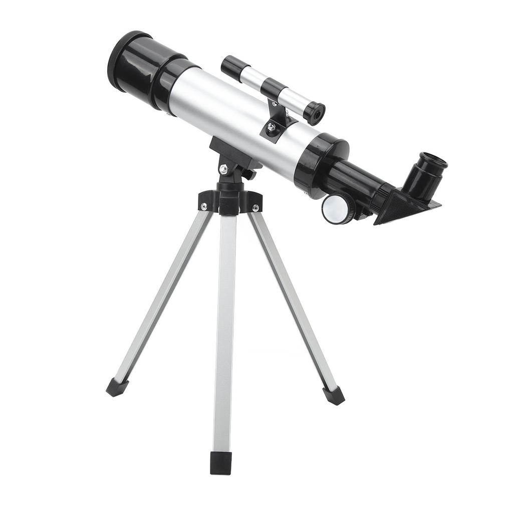 Refractor Telescope HD 90x Compact Astronomical Telescope with Finderscope 2 Eyepieces for Travel Bird Watching
