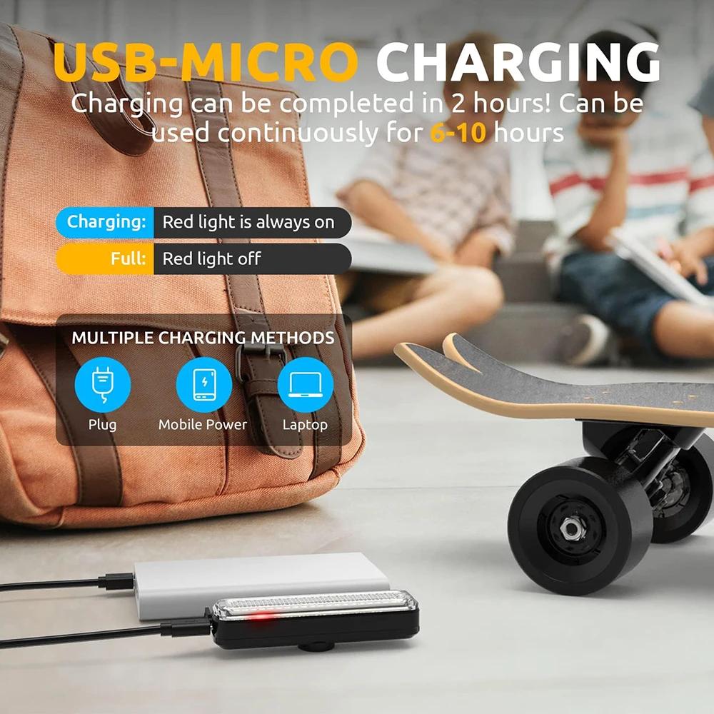 RGB-Fahrradrücklicht, 750 mAh, Fahrradbeleuchtung, Speichermodus, Regenbogen-LED, Warnung, USB, wasserdicht, Helm, Roller, Rücklicht