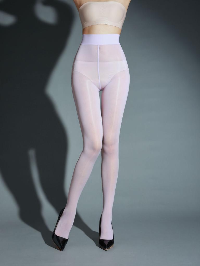 Mint Mambo Horse Oil Skin Socks 5D Oily Stockings Aurora Thin High Elastic Oil Bright Open Stockings