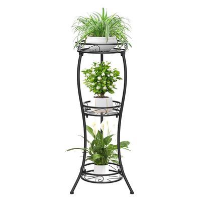 Flower Flower Planter Iron Flower Shelf Flower Creative Green Succulent Flower Indoor Plant Flower Flower Pot Perfect for Living Office Stand, 3-tier