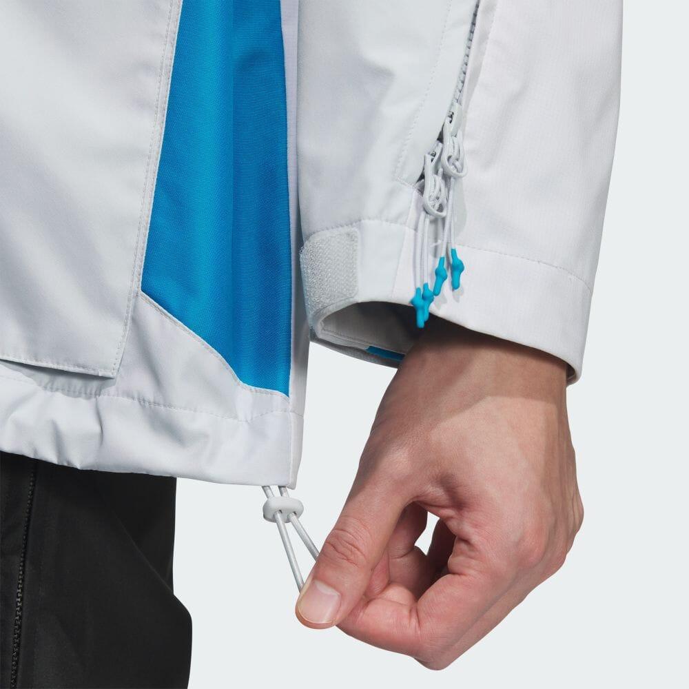 Adidas Originals X Ordinary People Collaboration FW24 Fashion Loose Hooded Waterproof Jacket Men Jacket Clear-Gray JN5824