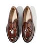 Firenze Atelier [Vibram] Y-Tip Design Commando Sole Tassel Loafers 4032 [Wine Brown]