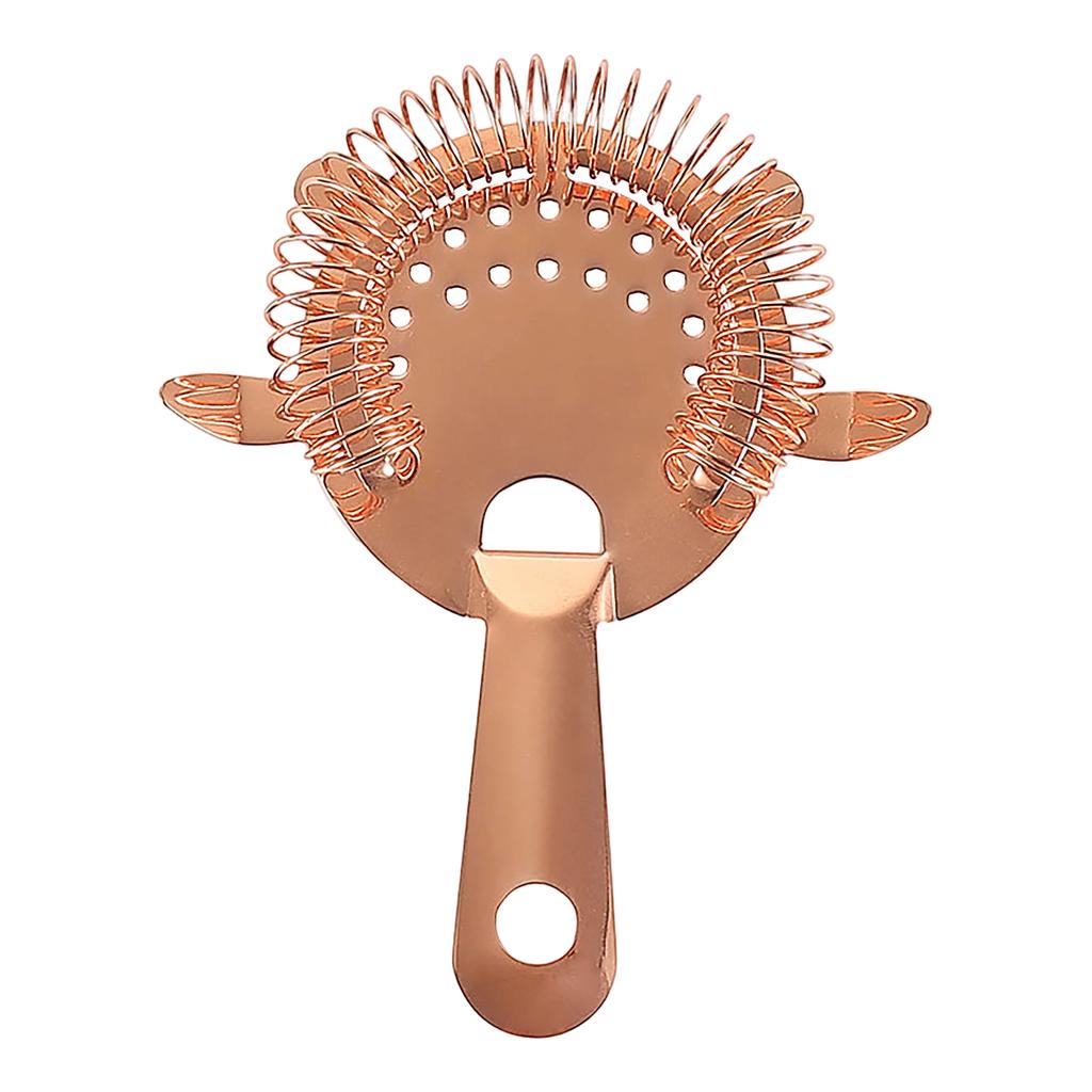 Stainless Steel Cocktail Strainer Bar Tool with Spring Coil Handle for Mixing Drinks and Filtering Ice