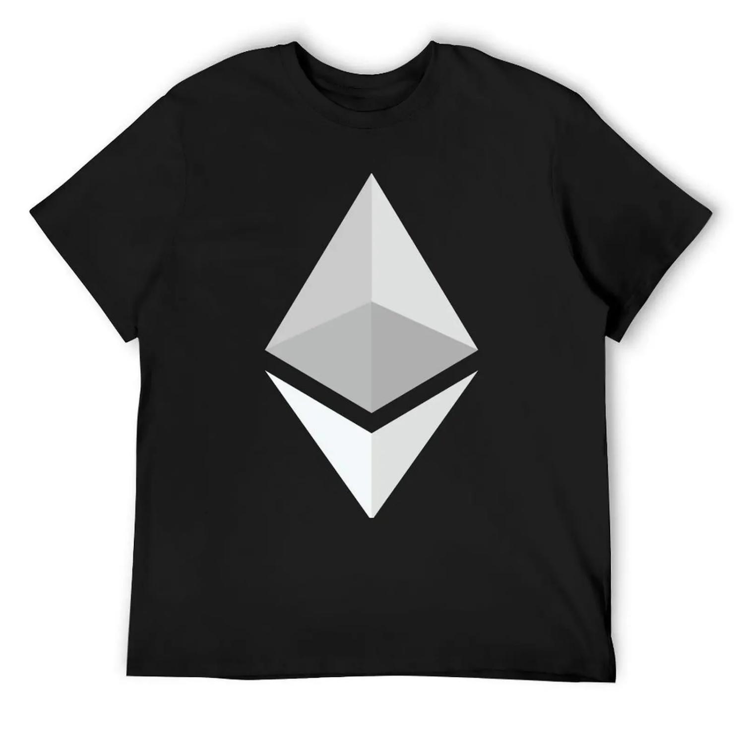 

Футболка со световым логотипом Ethereum роскошная футболка одежда на День святого Валентина большие размеры смешные подарки футболки для мужчин с принтом S чёрный