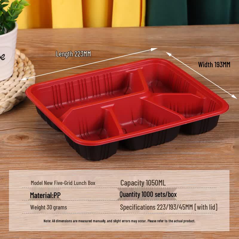 Handun Multi-Compartment Disposable Meal Prep Containers