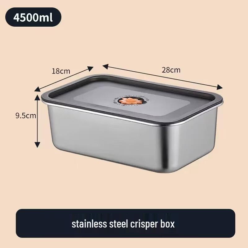 ZISIZ 316 Stainless Steel Extra Large Food Storage Container Set