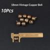 5/10/20/50 Stück 6/8/10/12/14/16/18/20/25 mm Kupfer Glöckchen Kleine Lose Perlen für Frohe Weihnachten Deko DIY Bastelzubehör