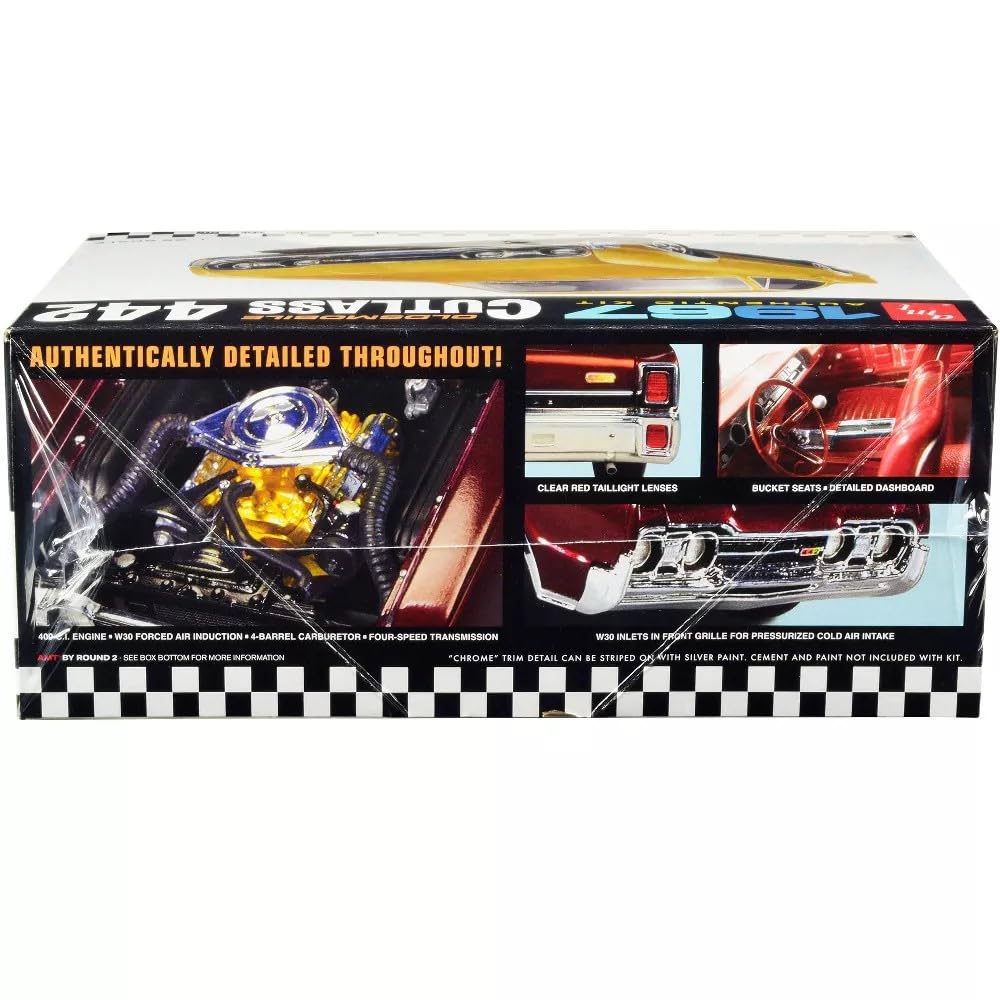 AMT Scale 1967 Oldsmobile Cutlass 442 Plastic Model Kit 1/25 (AMT1365)