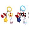 Cute Initial Keychain,Bag Charms,Bows Star Key Chains Accessories Decor for Purse Handbag Car Keychain For Women Girl