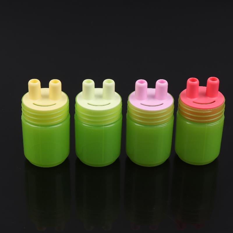 Herbal Inhalant Inhaler Accessory Two Nostrils Sticks Inhaler Tubes Cap Portable Reusable Nasal Inhaler Nasal Suction Cap Bottle