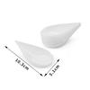 25pcs Disposable Mini Serving Trays Water Drop Dessert Spoons Tasting Spoons  Dishes Serving Plate