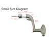 Metal Spinning Reel Handle Replace Folding Rocker Arm Crank Handle (Random Color)
