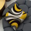 Yellow Black and White Gray Abstract Geometric Printing Pillowcase Living Room Sofa Chair Cushion Cover Home Room Decoration