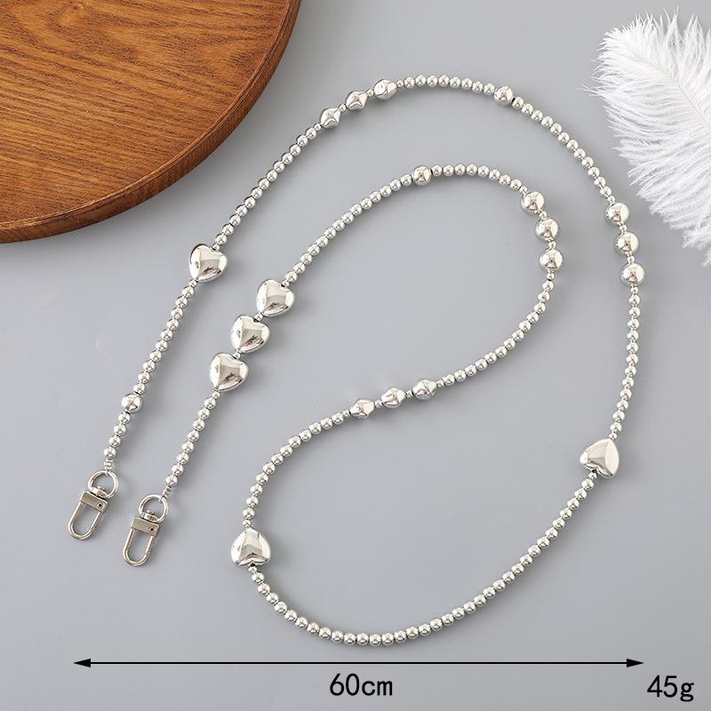 Handmade Pearl Crossbody Phone Case Lanyard with Beaded Charm