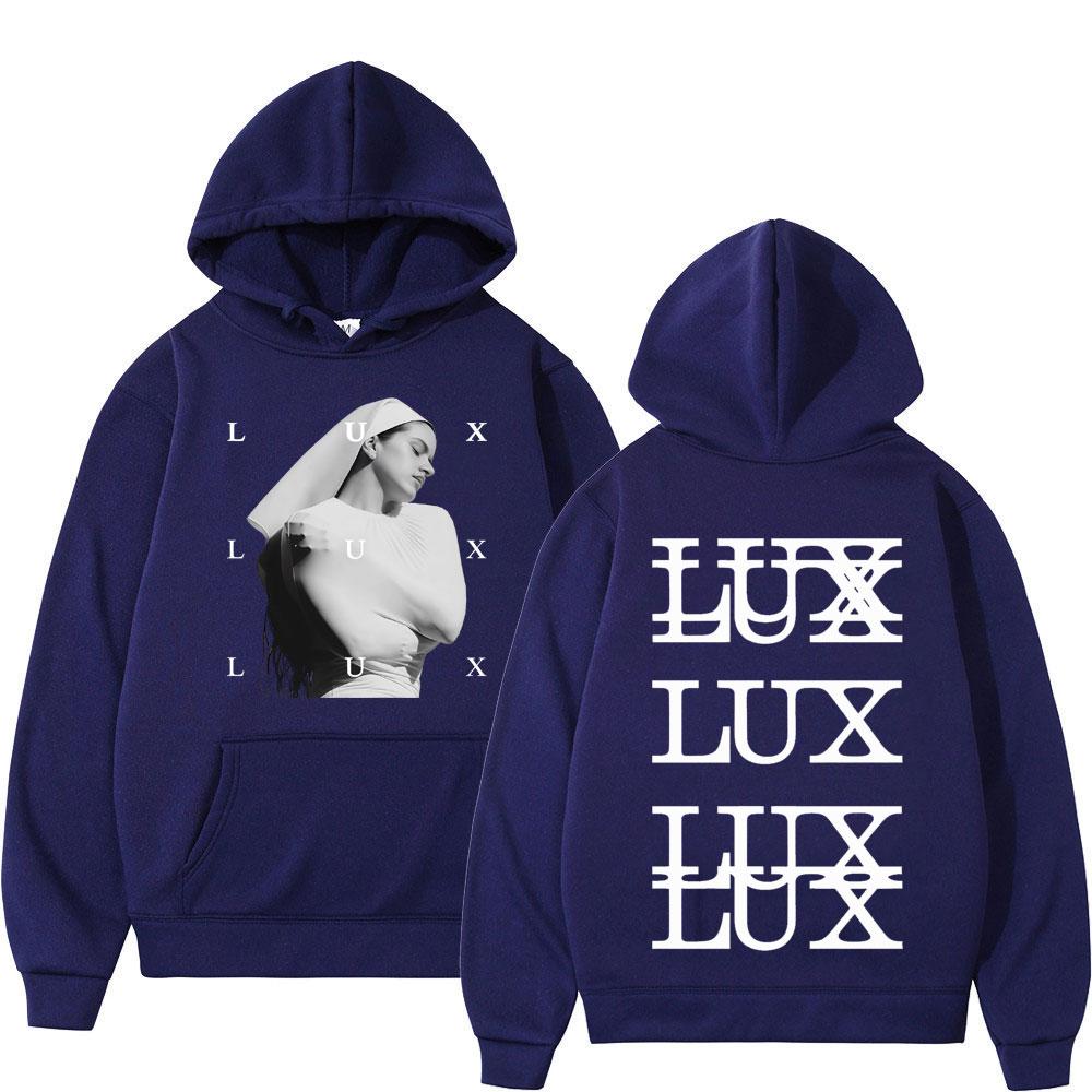 Singer Lux Rosalia Fashion Print Hoodie Men Women Harajuku Fleece Pullover Long-sleeved Loose Sportswear