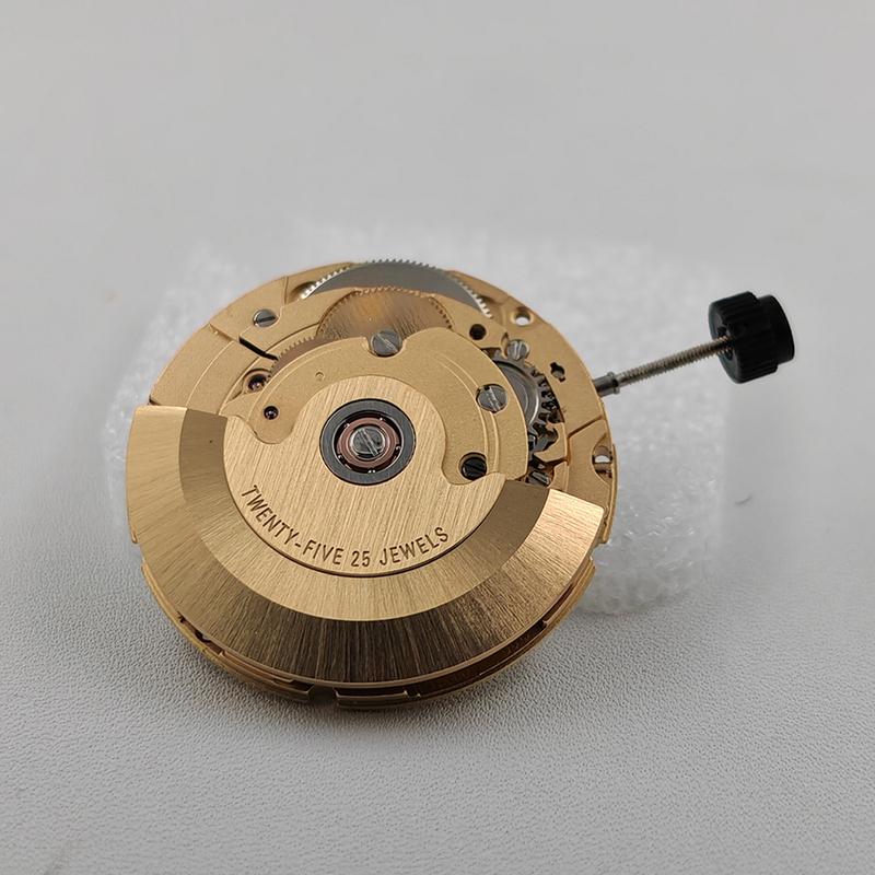 Genuine HK PT5000 Automatic Mechanical Movement High Accuracy 25 Jewels Golden PT5000 Movement White 3H Date Modification Parts