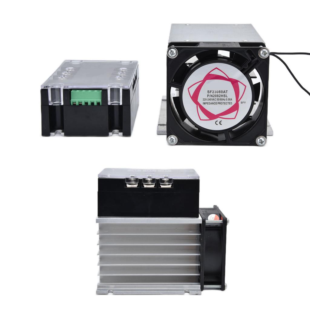 Solid State Voltage Regulator Thyristor 3 Phase Temperature Dimming Control Equipment 380VAC(TSR 40WA S With Radiator)