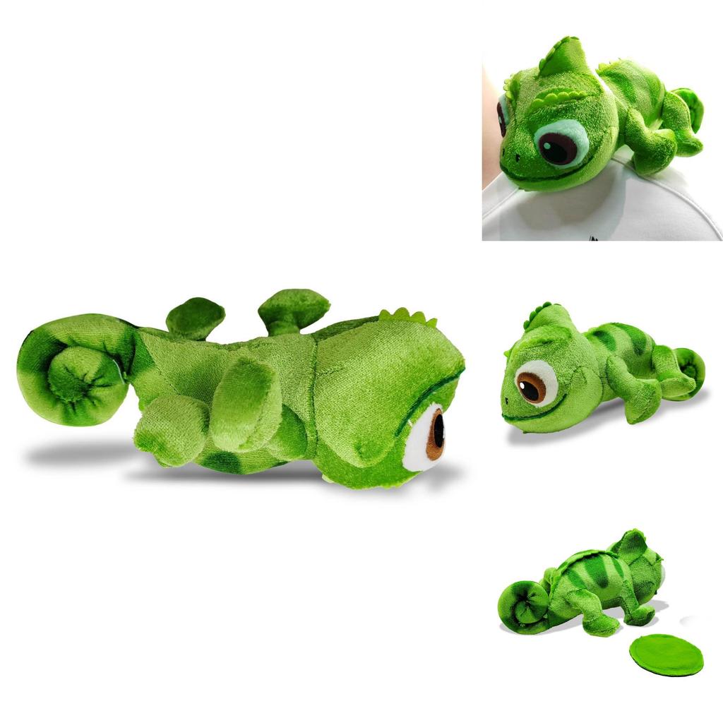 Color-changing Chameleon Plush Toy With Long Hair 16cm Size
