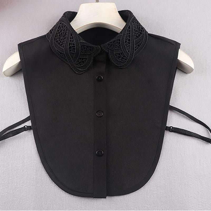 Białe Sztuczne Kołnierzyki Dla Kobiet Krata Klapa Odpinany Kołnierzyk Koszula Koronka Stójka Fałszywy Kołnierzyk Kobieta Zdejmowany Krawat Nep Kraagie