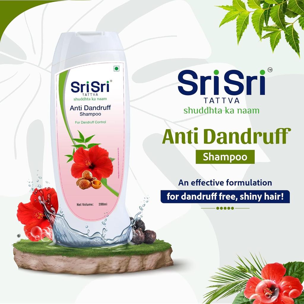Sri Sri TATTVA shuddhta ka naam Anti Dandruff Shampoo, 200Ml (Pack Of 2)