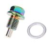 2 Pieces Engine Oil Pan Drain Bolt Screw W Gasket M12x1.5