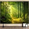1 Poster for 2D Flat Printing Party - Vibrant Forest Landscape Background Poster - Background Display Stand - Wall Surface