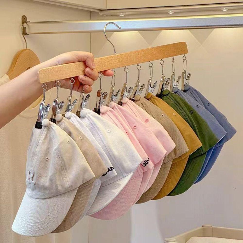 

Multi-clip Clothes Drying Rack Wooden Sock Clip New Pants Clip Student Dormitory чорний