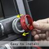 Aluminum Radio Volume Adjustment Knob Trim Switch Cover  For Ford Mustang 2015+