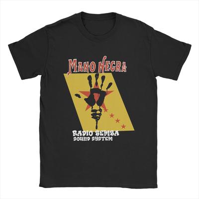 Mano Negra T Shirt for Men 100% Cotton Awesome T-Shirts O Neck Tee Shirt Short Sleeve Tops Printing
