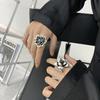 European and American Women's Hip-Hop Korean Style Internet-Famous Index Finger Ring Big Petal