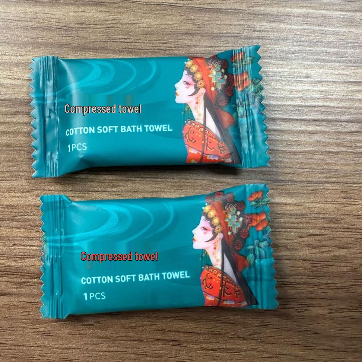 

Индивидуально упакованные утолщенные спрессованные полотенца из 100% чистого хлопка для путешествий и снятия макияжа