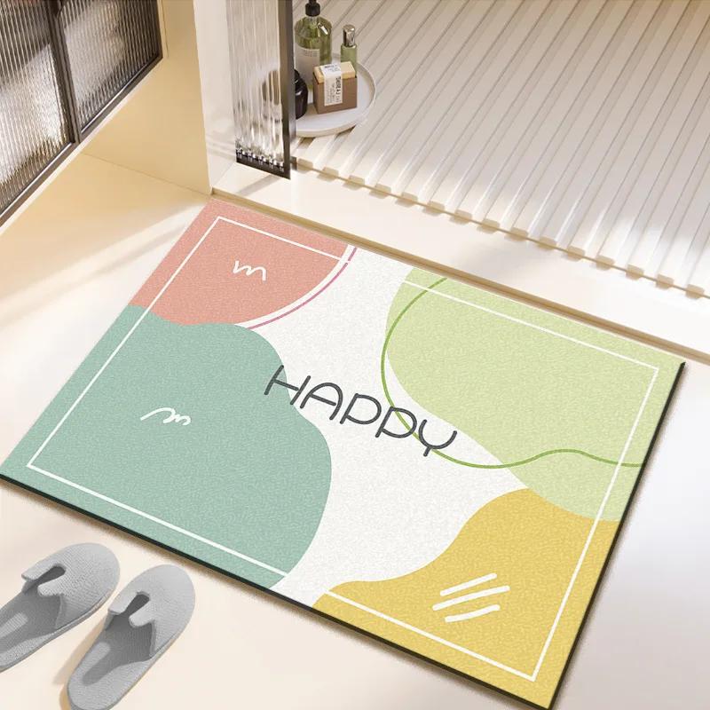 

Bathroom, bathroom, door absorbent floor mat, diatom mud, household toilet, bathroom, bathroom carpet, non-slip foot cushion 40X60cm 15.7X23.6in