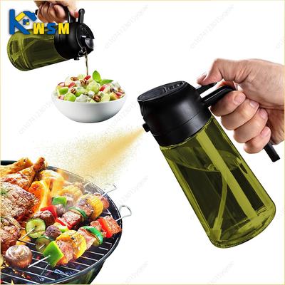 2-in-1 Dunkelglas-Ölsprüher Olivenöl-Spender Schwarzer Lichtdichter Ölsprüher zum Kochen Salate und Barbecues Barbecue-Werkzeuge